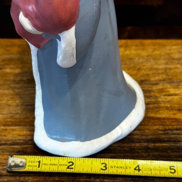 Vintage 1950's Santa Claus  Holding Child Ceramic Figurine Christmas Decoration - Picture 7 of 9